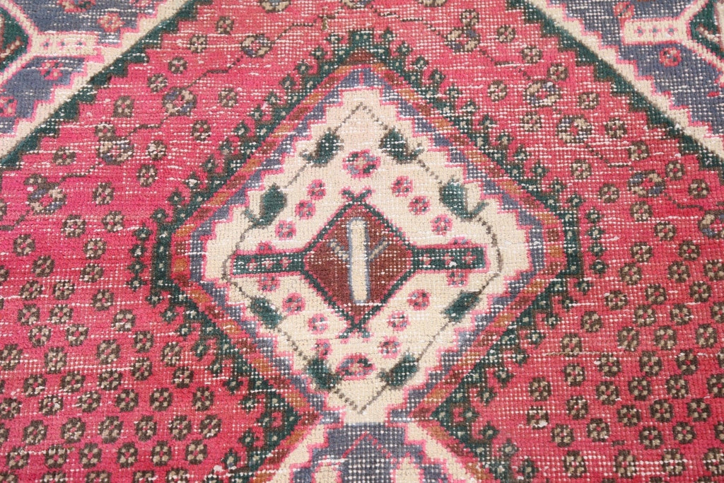 Distressed Shiraz Persian Area Rug 4x6