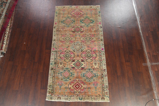 Antique Tabriz Persian Runner Rug 4x9