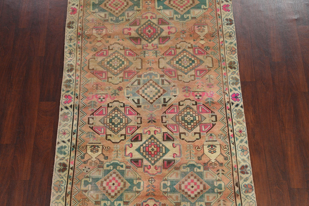 Antique Tabriz Persian Runner Rug 4x9