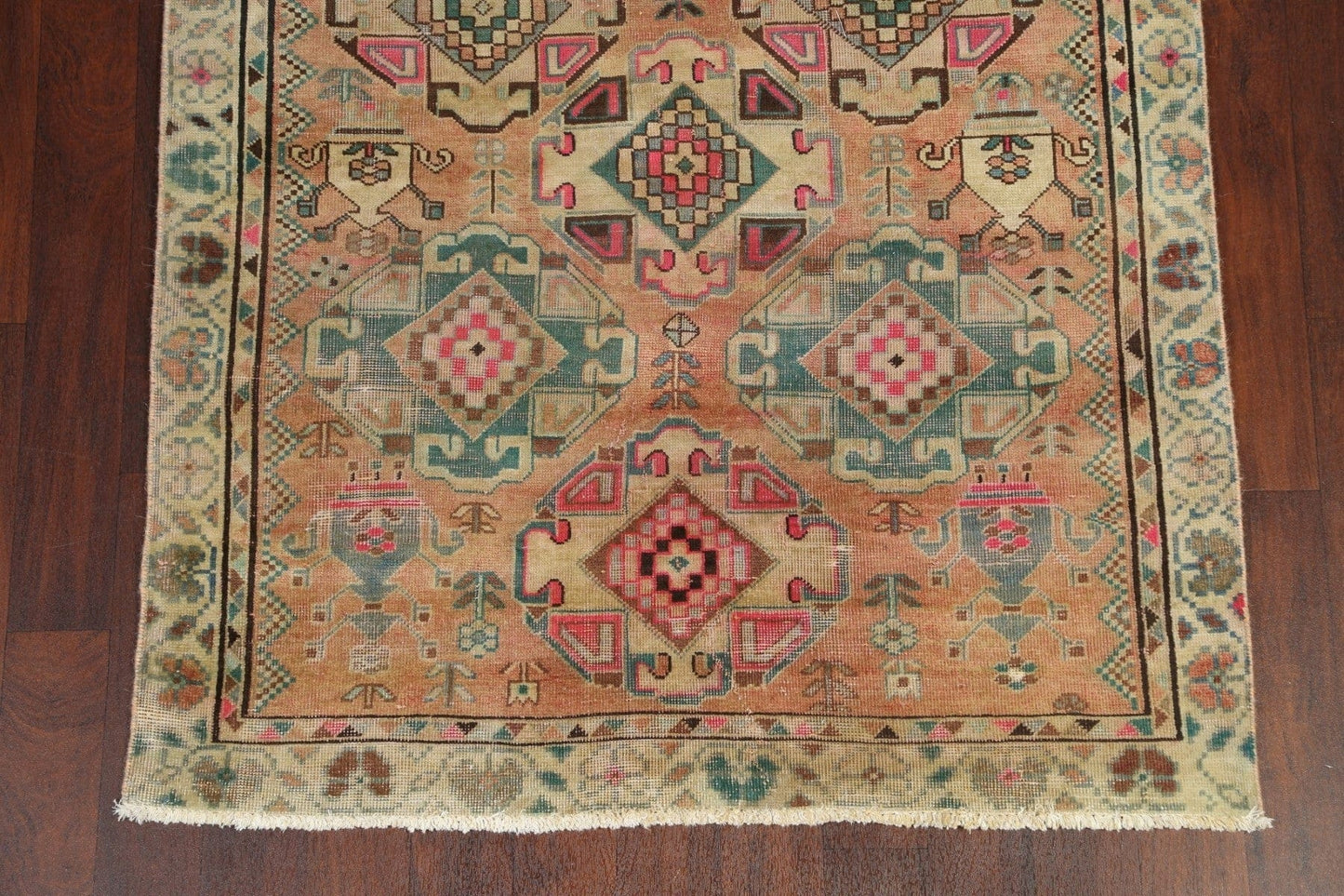 Antique Tabriz Persian Runner Rug 4x9