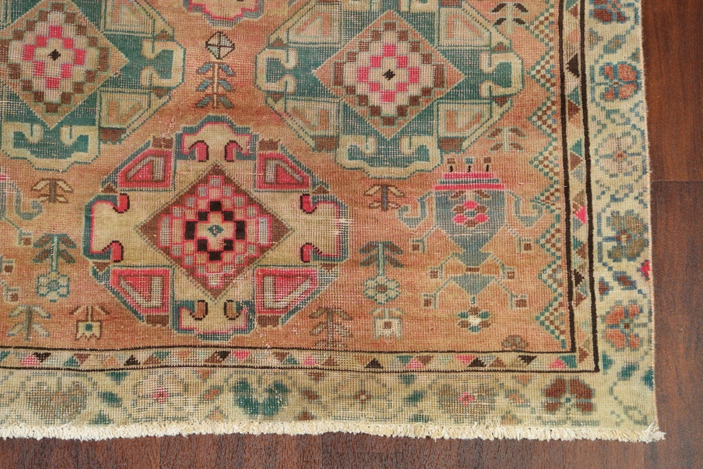 Antique Tabriz Persian Runner Rug 4x9