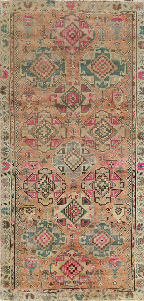 Antique Tabriz Persian Runner Rug 4x9