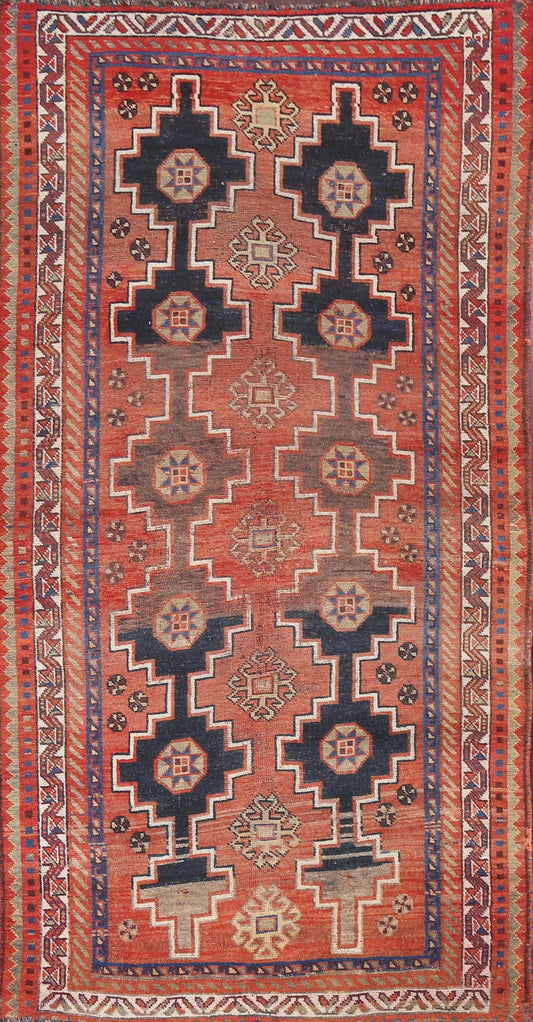 Antique Shiraz Persian Wool Rug 5x9