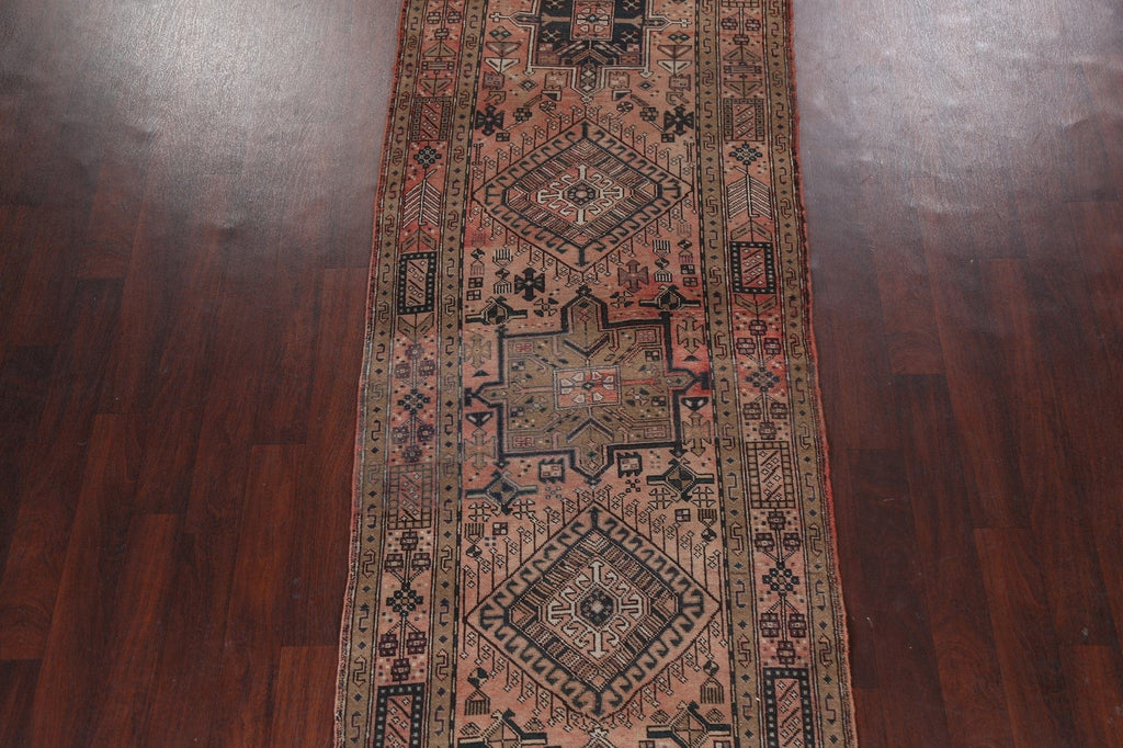 Vintage Runner Heriz Persian 4x10 Rug