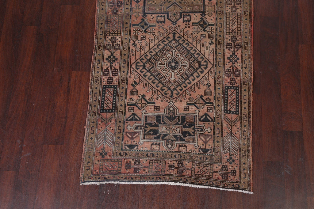 Vintage Runner Heriz Persian 4x10 Rug