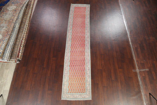 All-Over Tabriz Persian Runner Rug 3x12