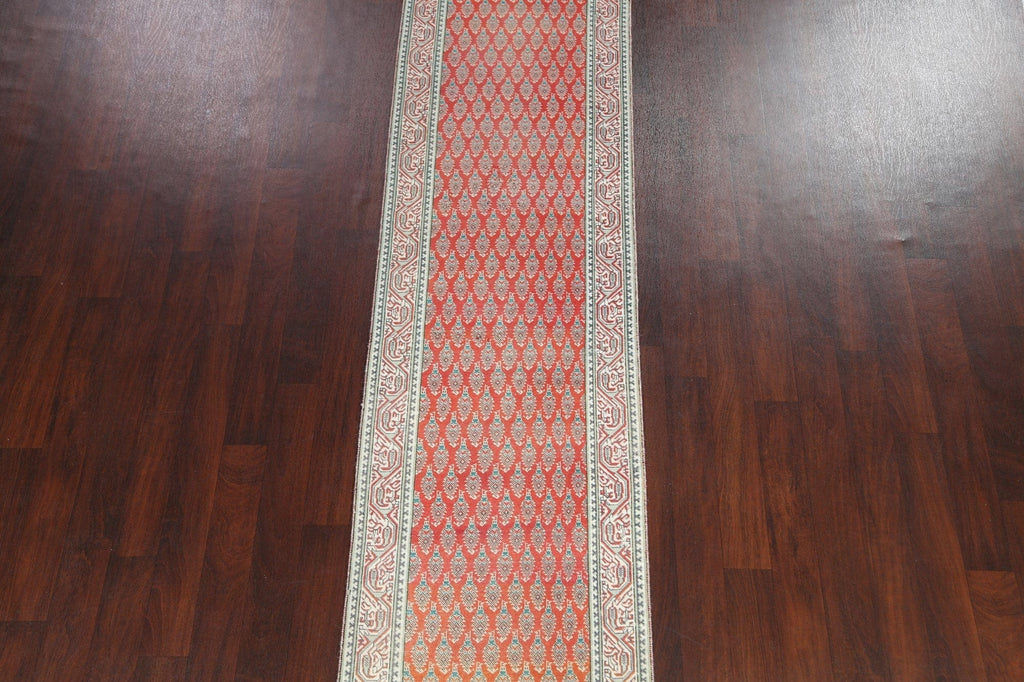 All-Over Tabriz Persian Runner Rug 3x12