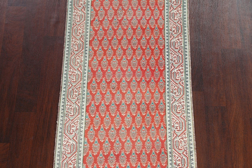 All-Over Tabriz Persian Runner Rug 3x12