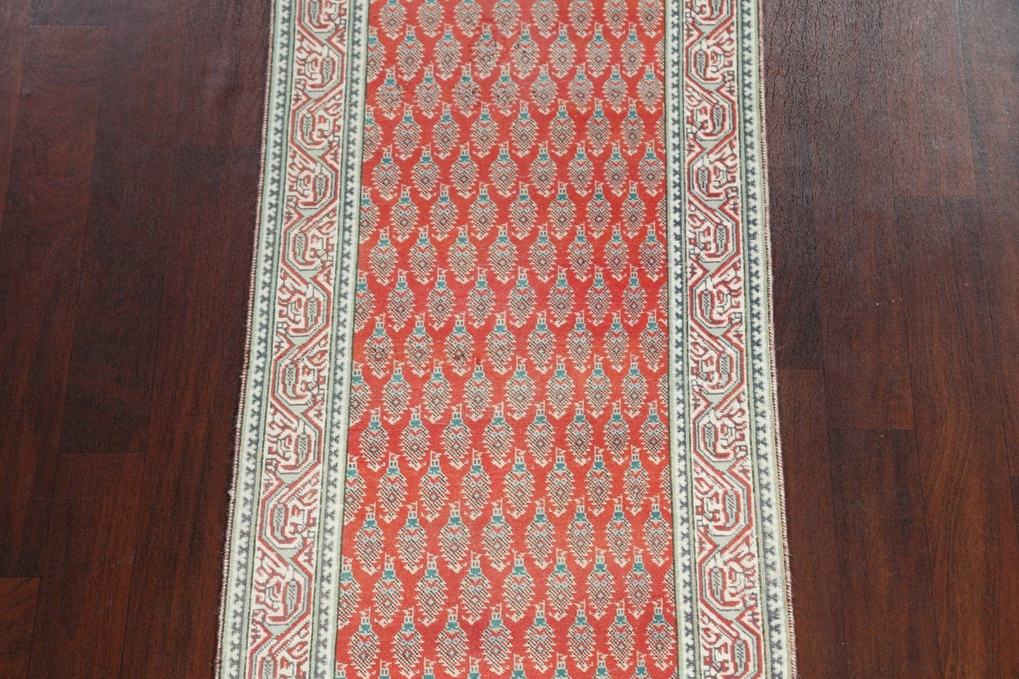 All-Over Tabriz Persian Runner Rug 3x12