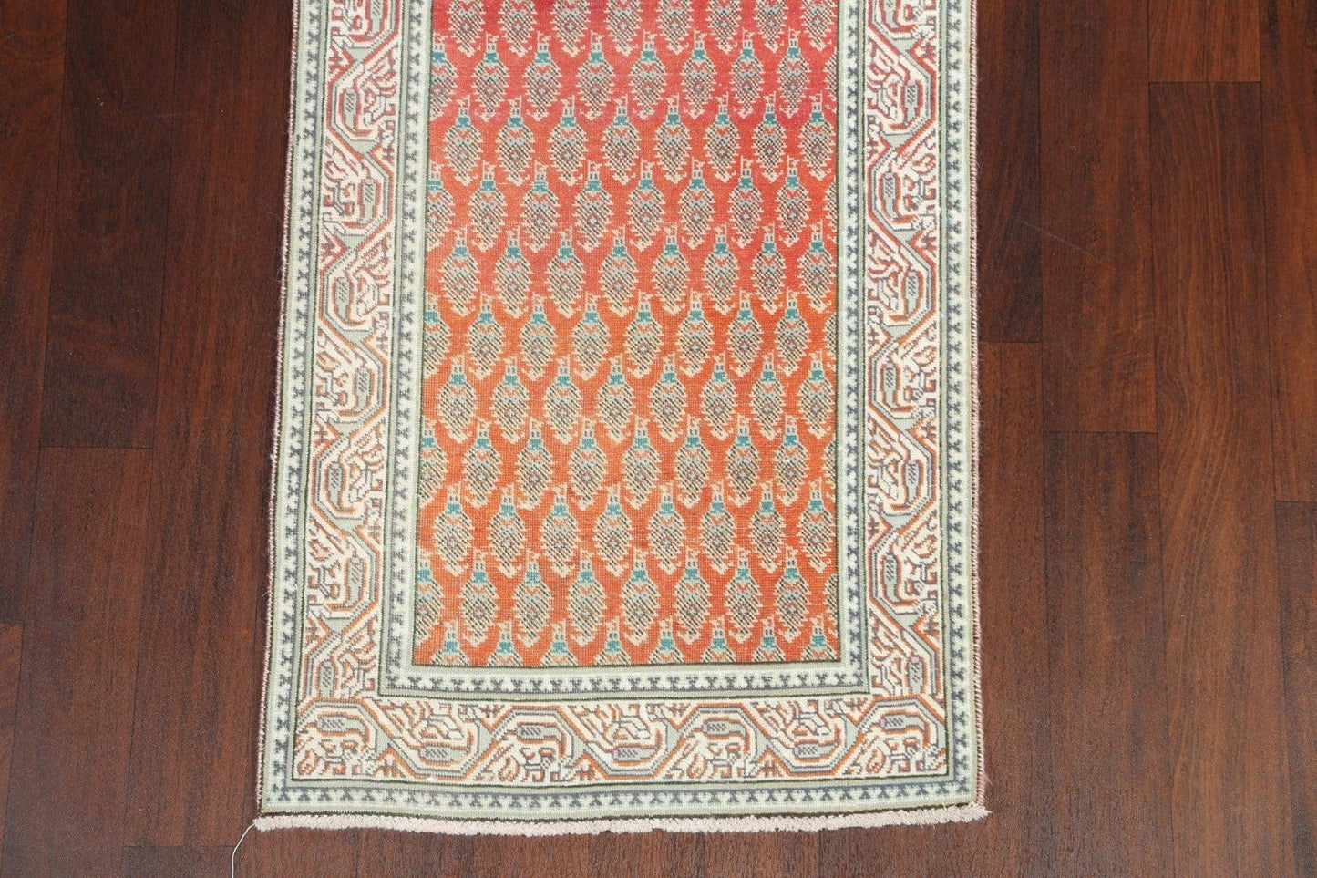 All-Over Tabriz Persian Runner Rug 3x12