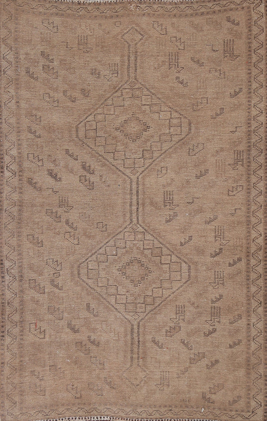 Antique Qashqai Persian Area Rug 5x7