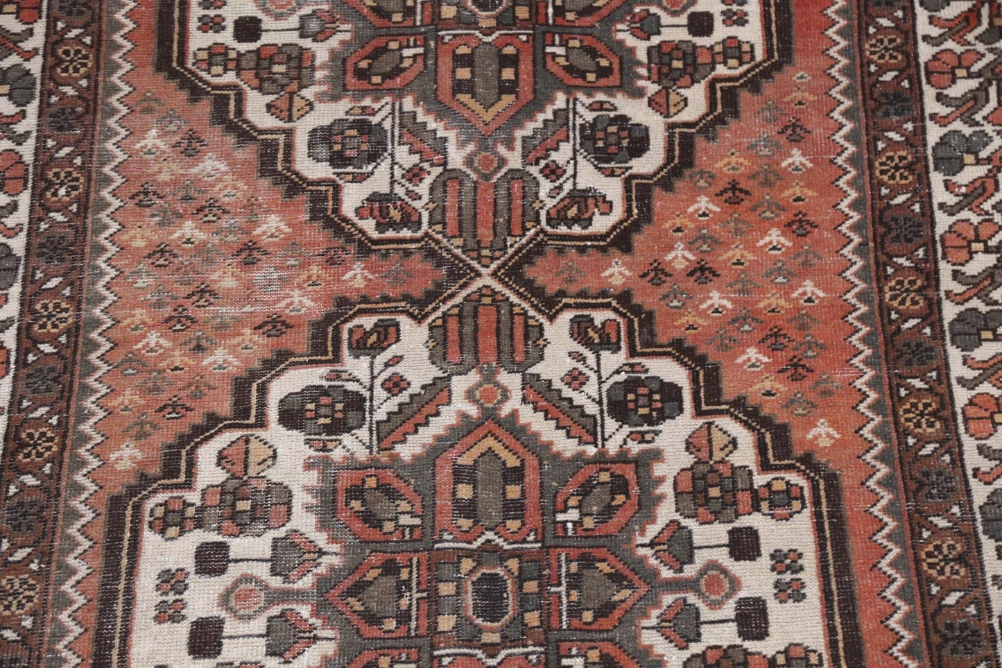 Vintage Bakhtiari Persian Area 5x10 Rug