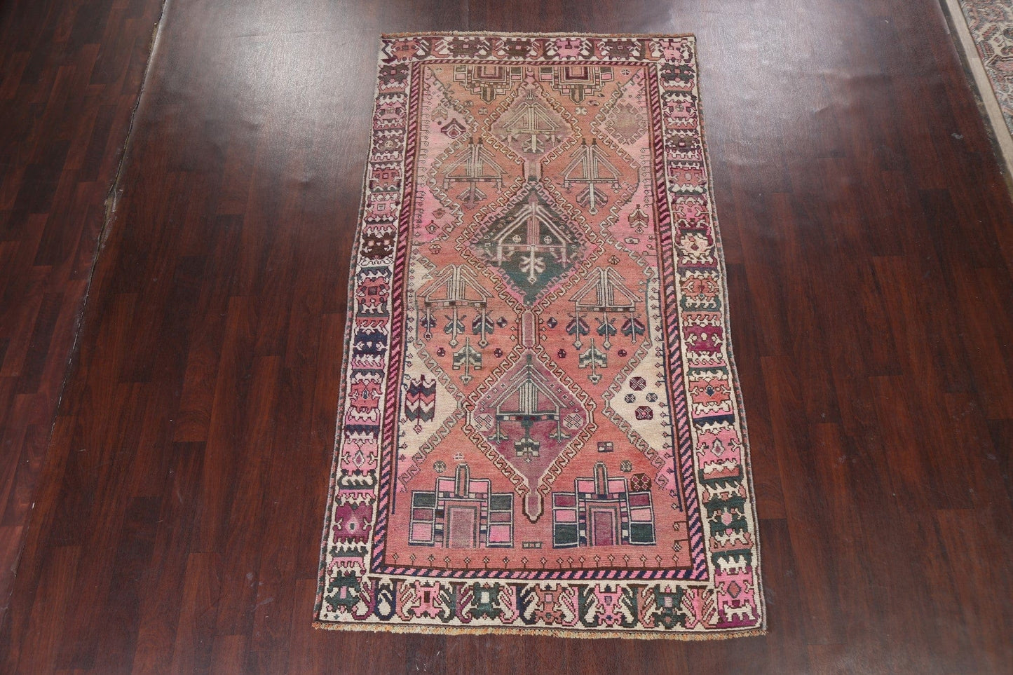 Antique Vegetable Dye Lori Persian Wool Rug 5x9