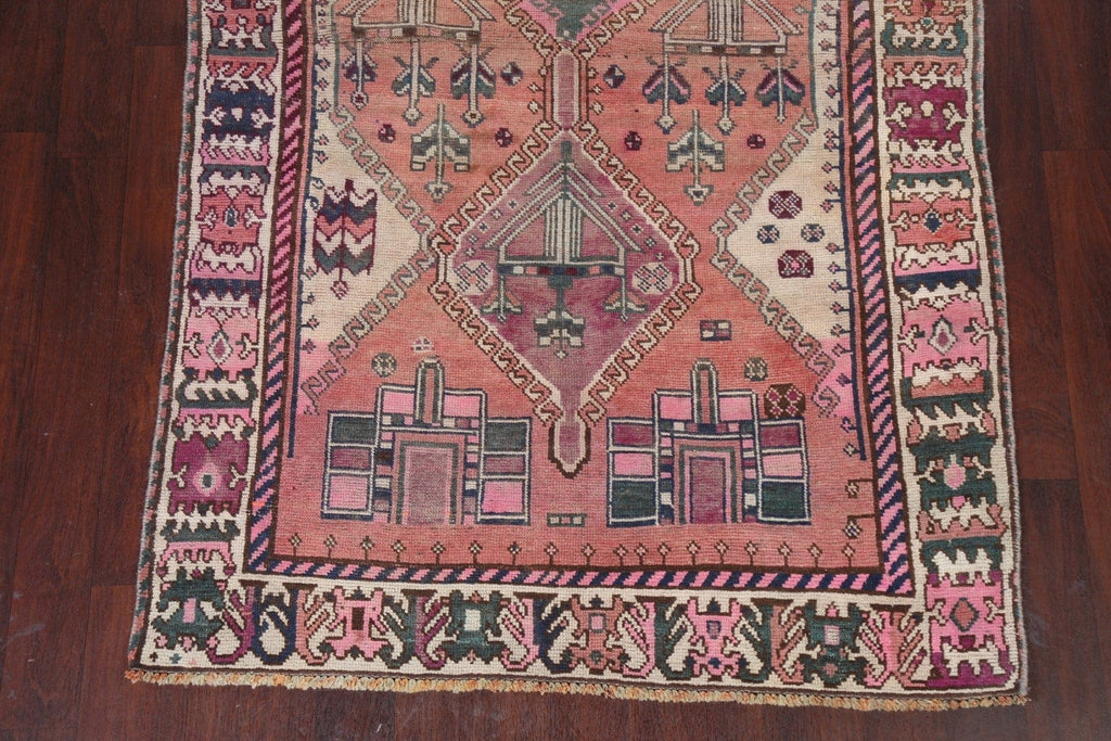 Antique Vegetable Dye Lori Persian Wool Rug 5x9