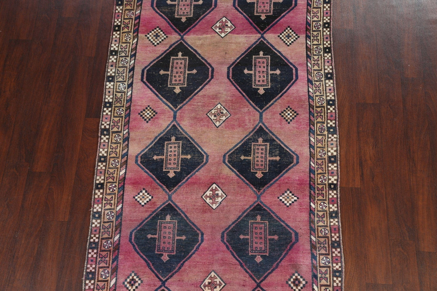 Vintage Shiraz Persian Wool Rug 4x8