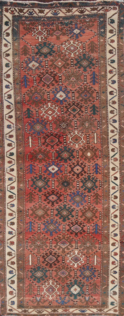 Vintage Bakhtiari Persian Runner Rug 4x10