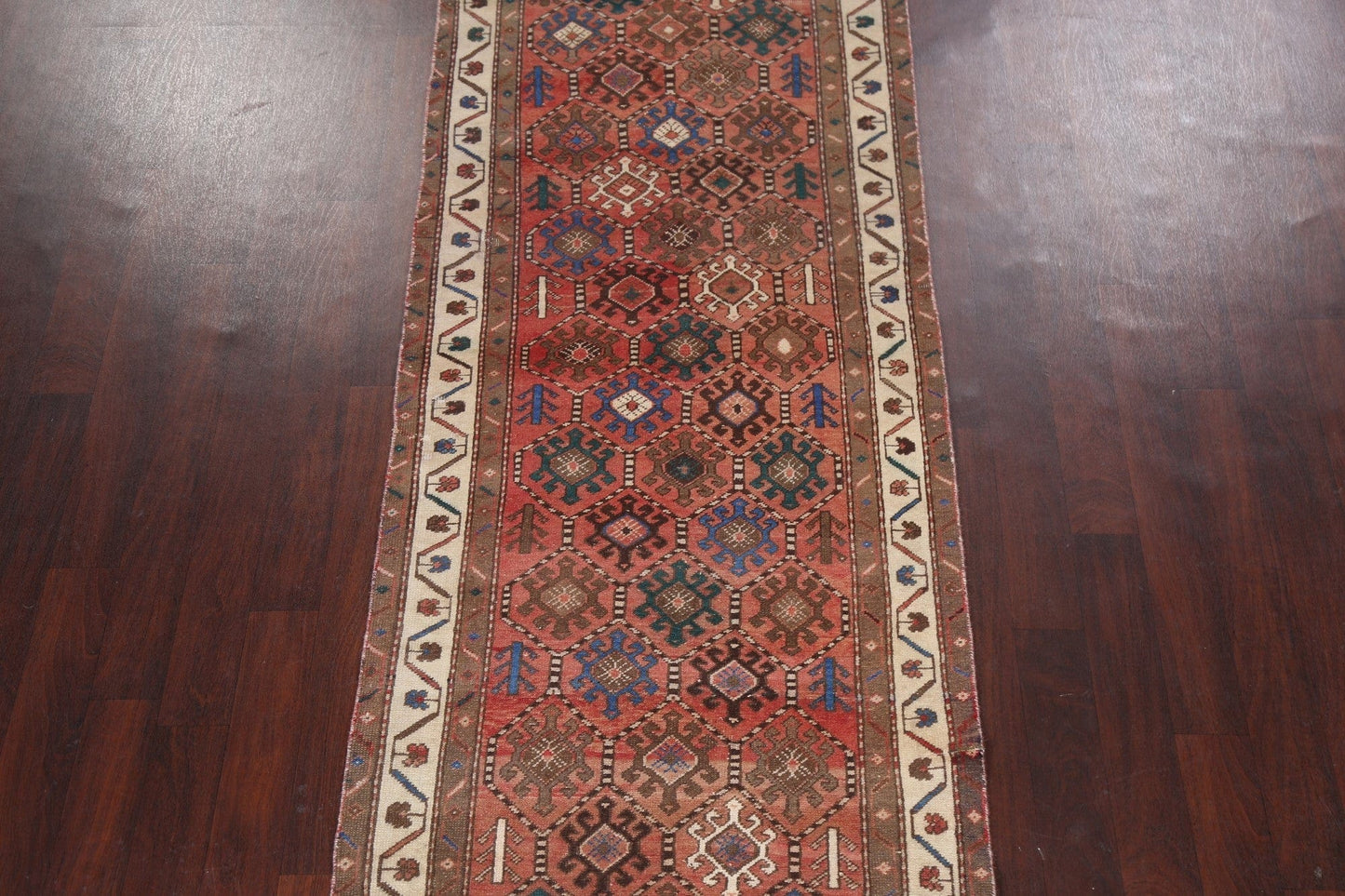 Vintage Bakhtiari Persian Runner Rug 4x10