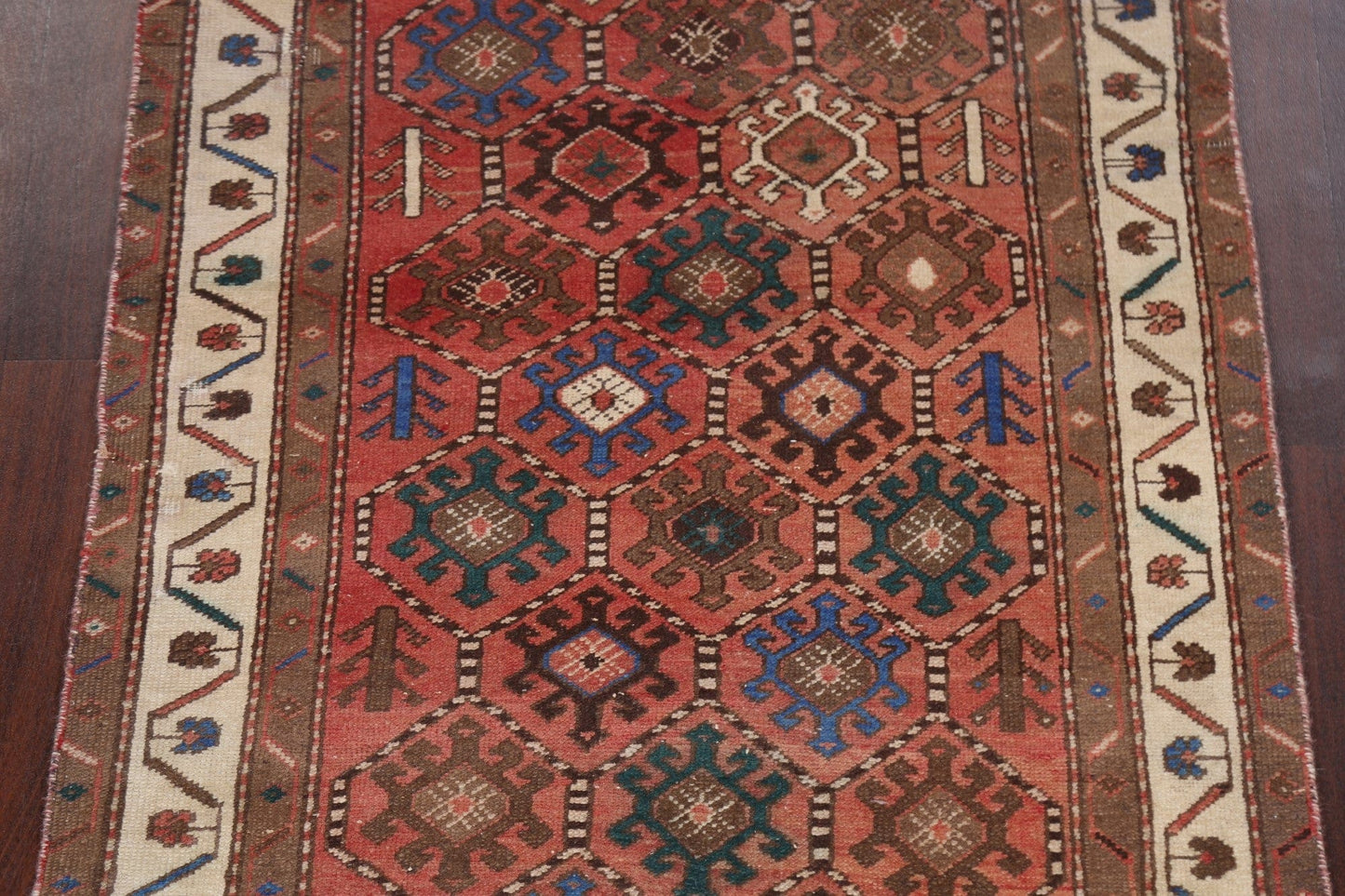 Vintage Bakhtiari Persian Runner Rug 4x10