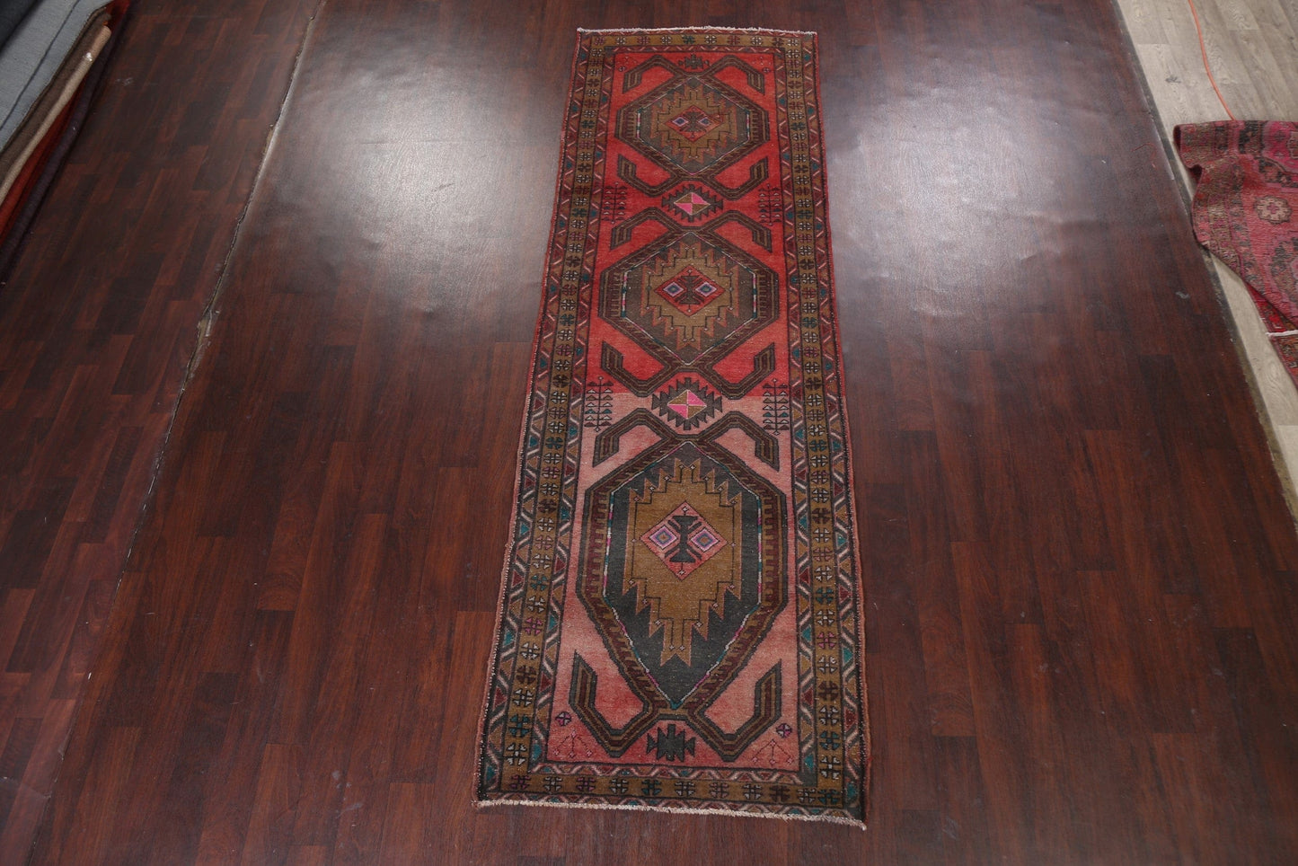 Semi-Antique Ardebil Persian Runner Rug 4x11