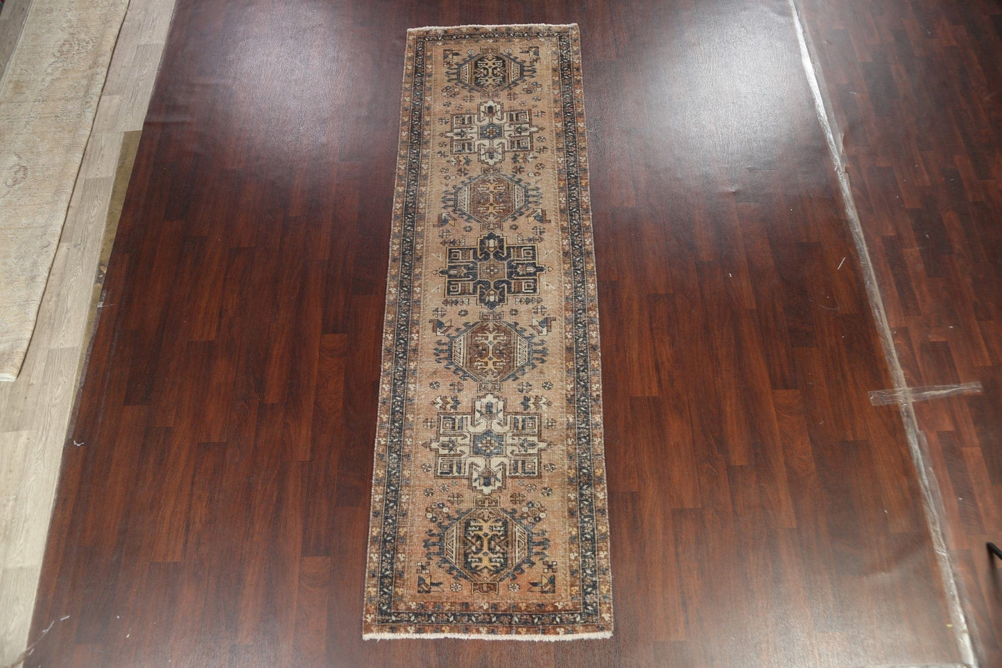 Antique Heriz Persian Runner Rug 3x11