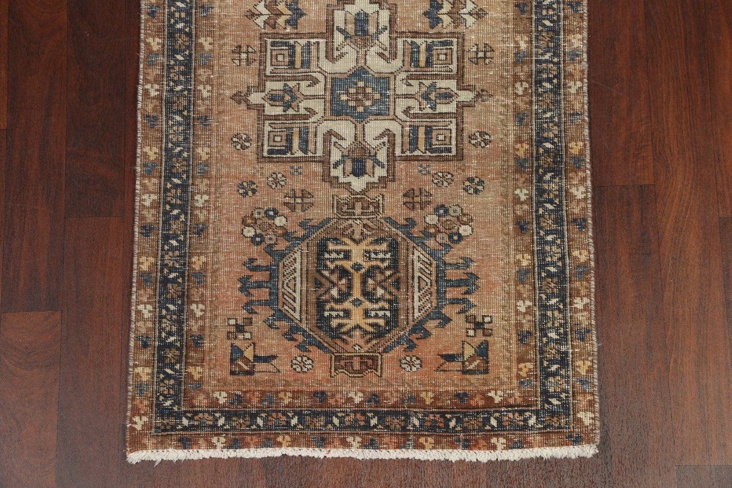 Antique Heriz Persian Runner Rug 3x11