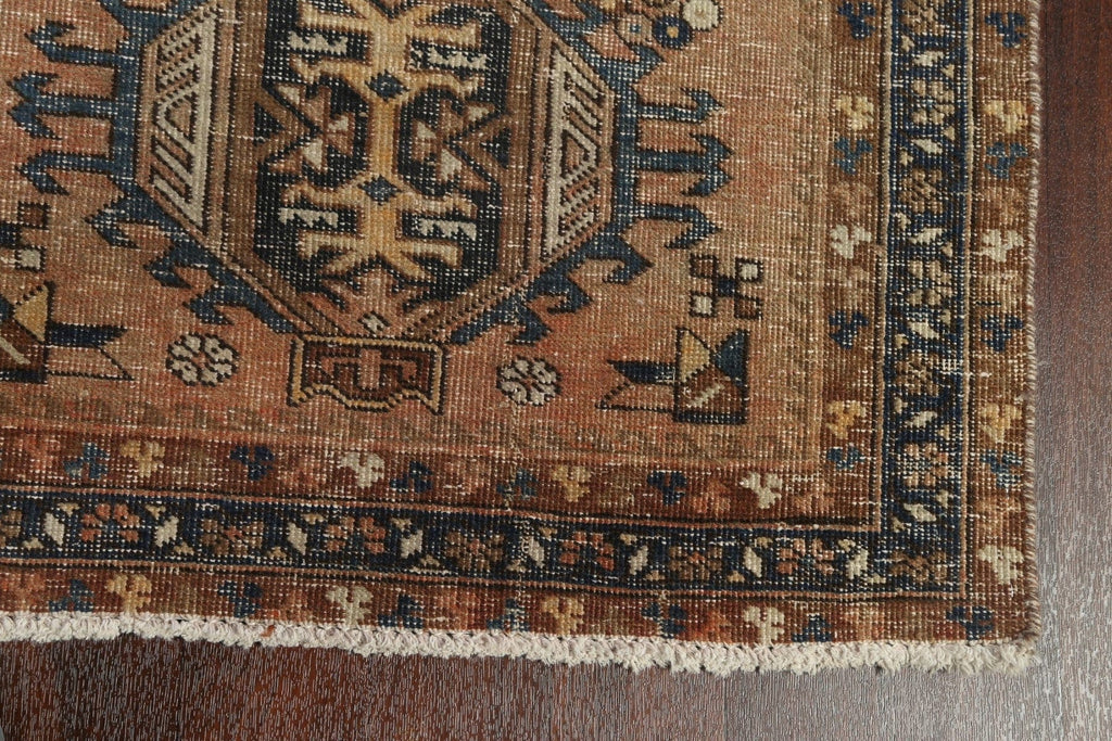 Antique Heriz Persian Runner Rug 3x11