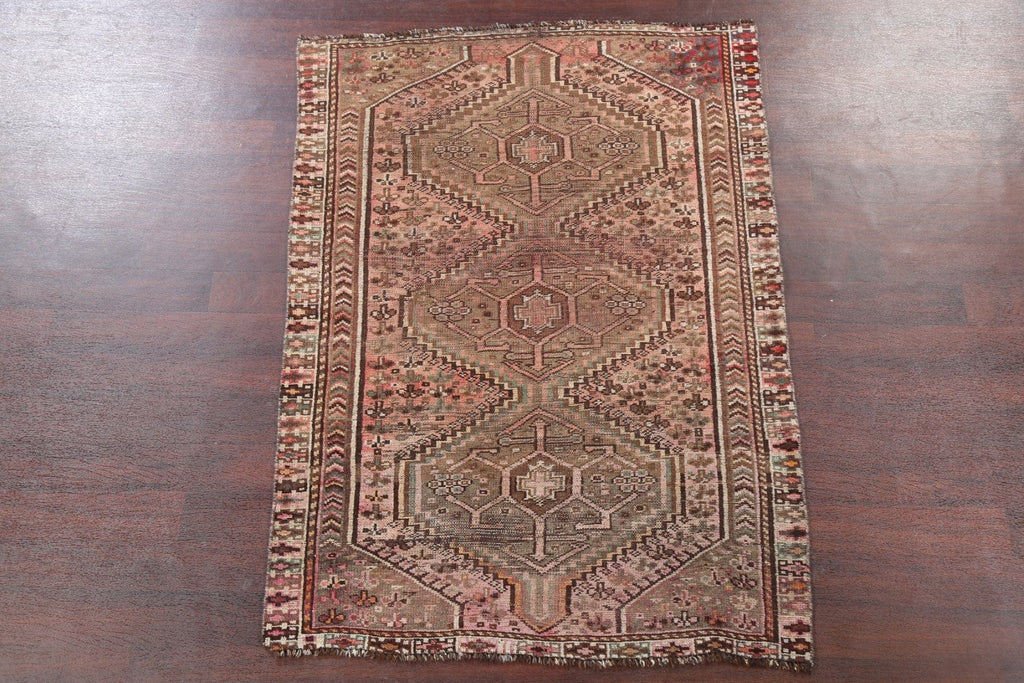 Antique Shiraz Persian Area Rug 4x6