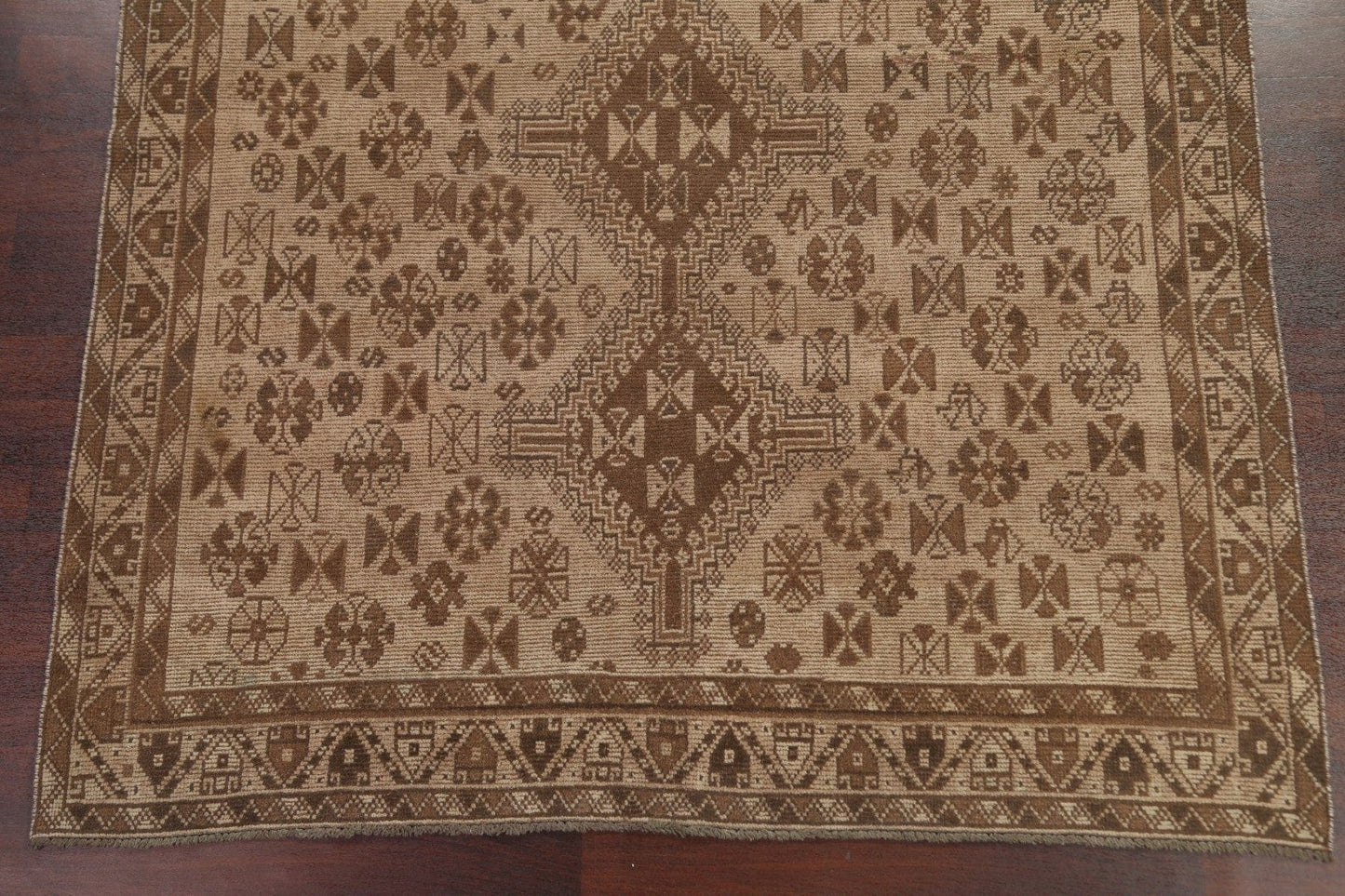 Antique Shiraz Wool Persian Area Rug 7x9