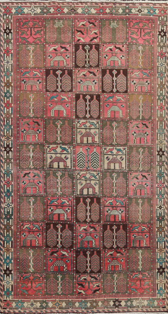 Handmade Bakhtiari Persian Area Rug 5x9