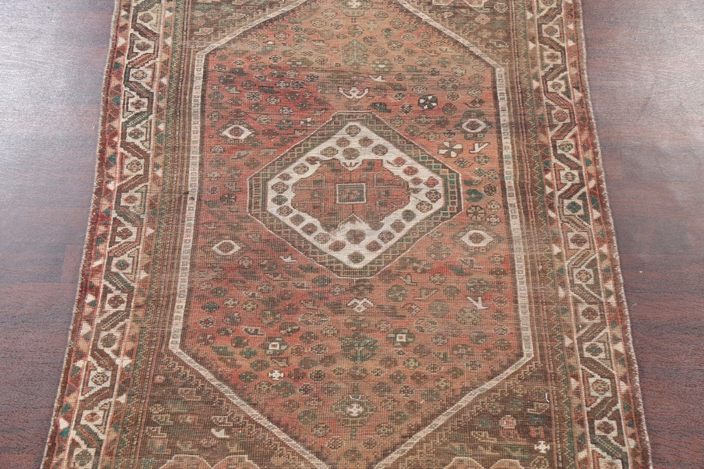 Pre-1900 Antique Shiraz Persian Area Rug 5x8