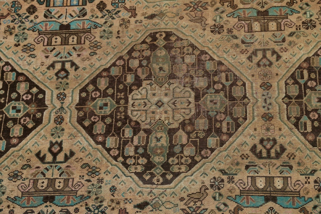 Antique Shiraz Persian Area Rug 6x9