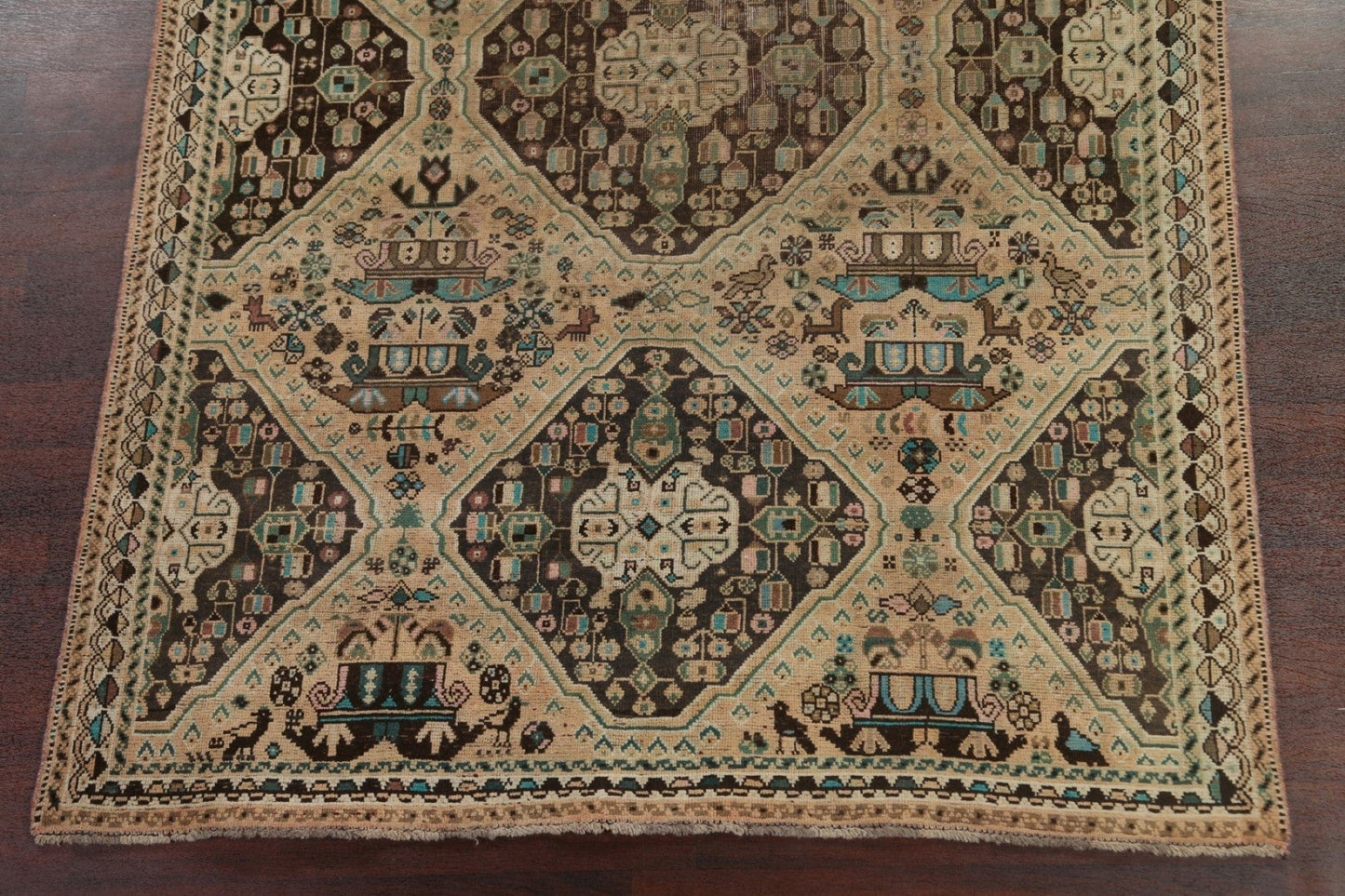 Antique Shiraz Persian Area Rug 6x9