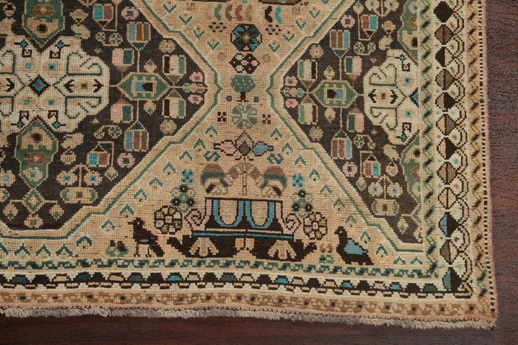 Antique Shiraz Persian Area Rug 6x9