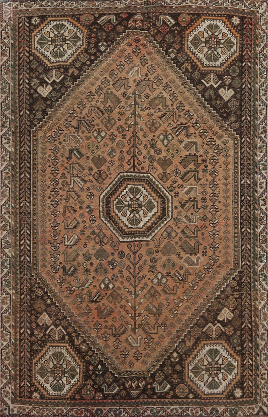 Antique Shiraz Persian Area Rug 7x10