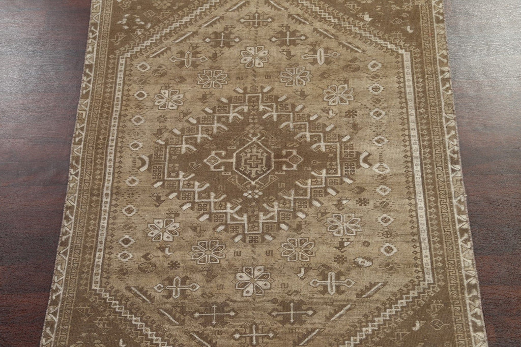 Antique Wool Shiraz Persian Area Rug 6x9