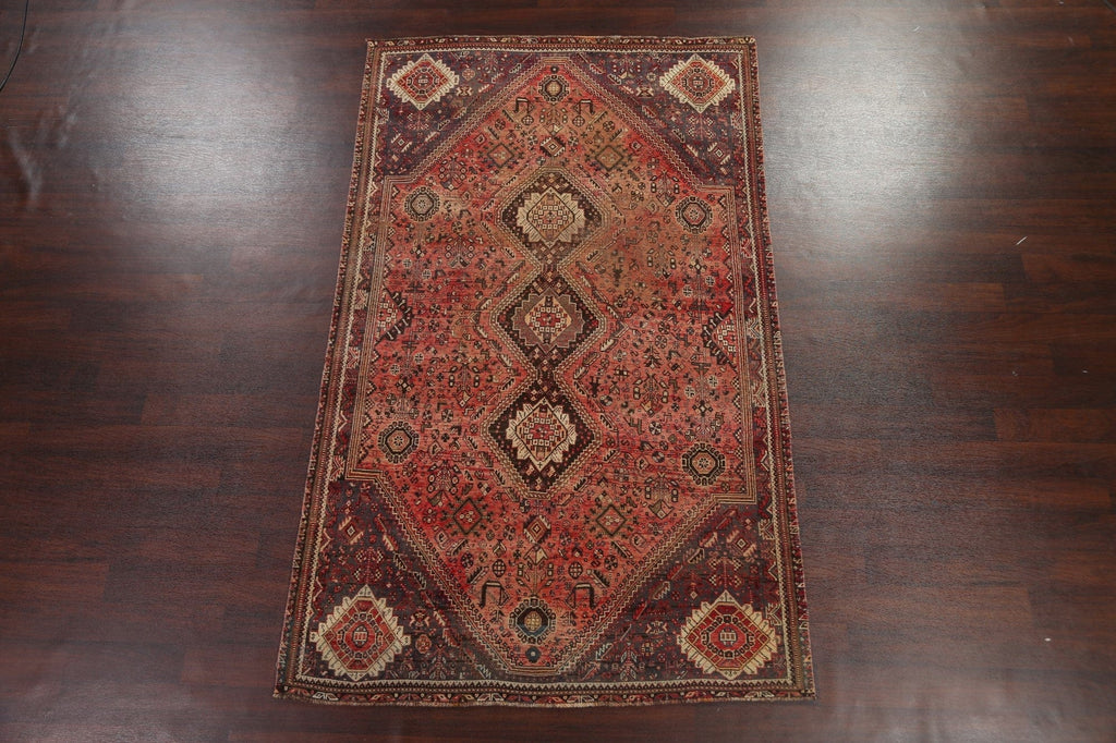 Antique Shiraz Persian Area Rug 5x9