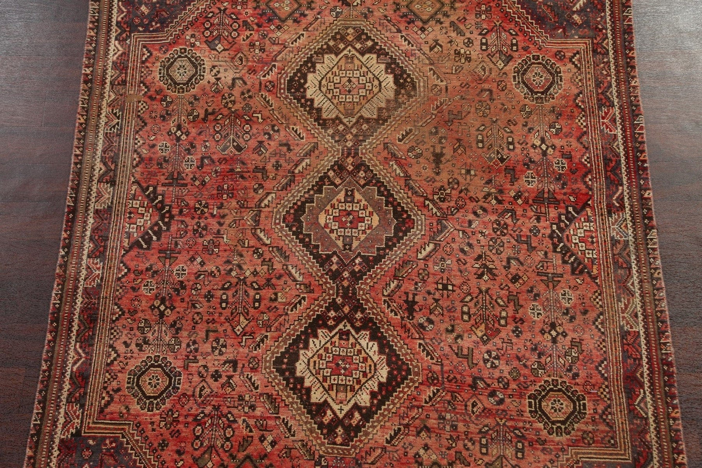 Antique Shiraz Persian Area Rug 5x9