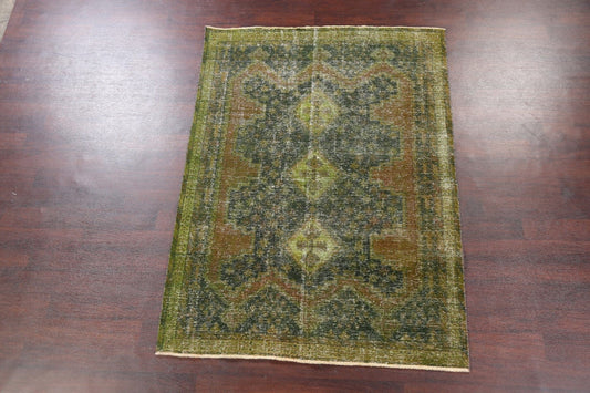 Distressed Over-Dyed Sirjan Persian Area Rug 5x7