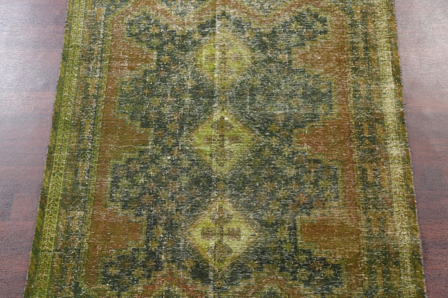 Distressed Over-Dyed Sirjan Persian Area Rug 5x7