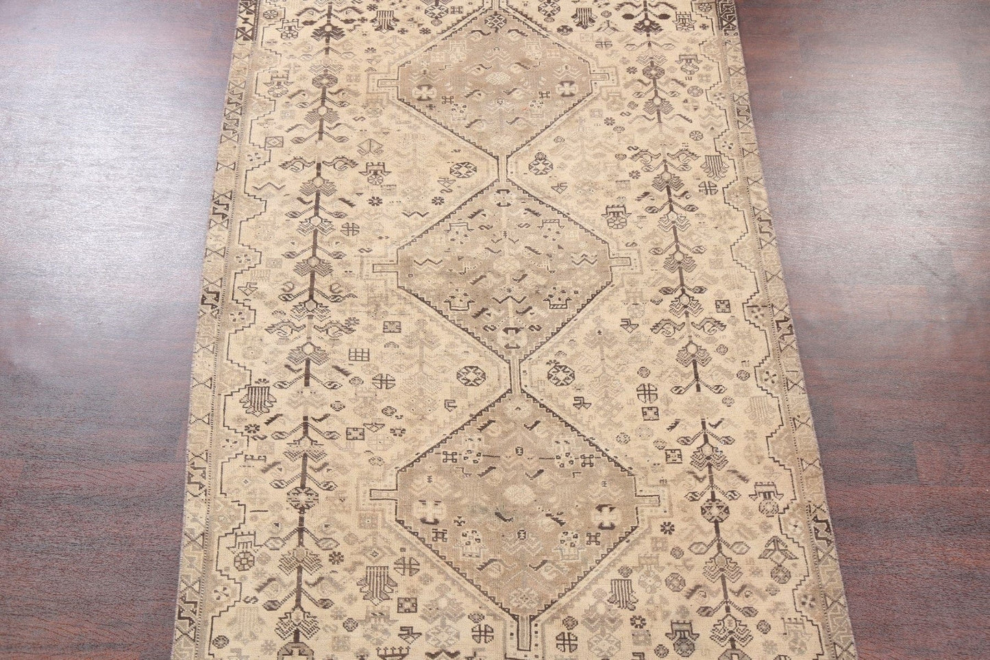 Antique Shiraz Persian Area Rug 6x9