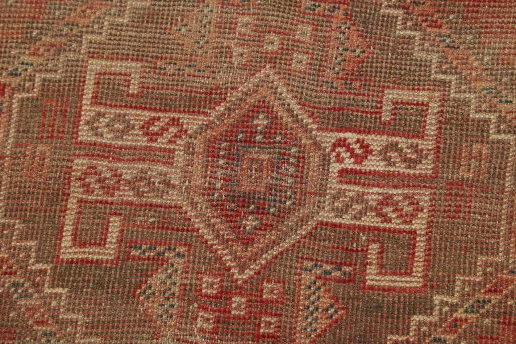 Antique Shiraz Wool Persian Area Rug 7x9