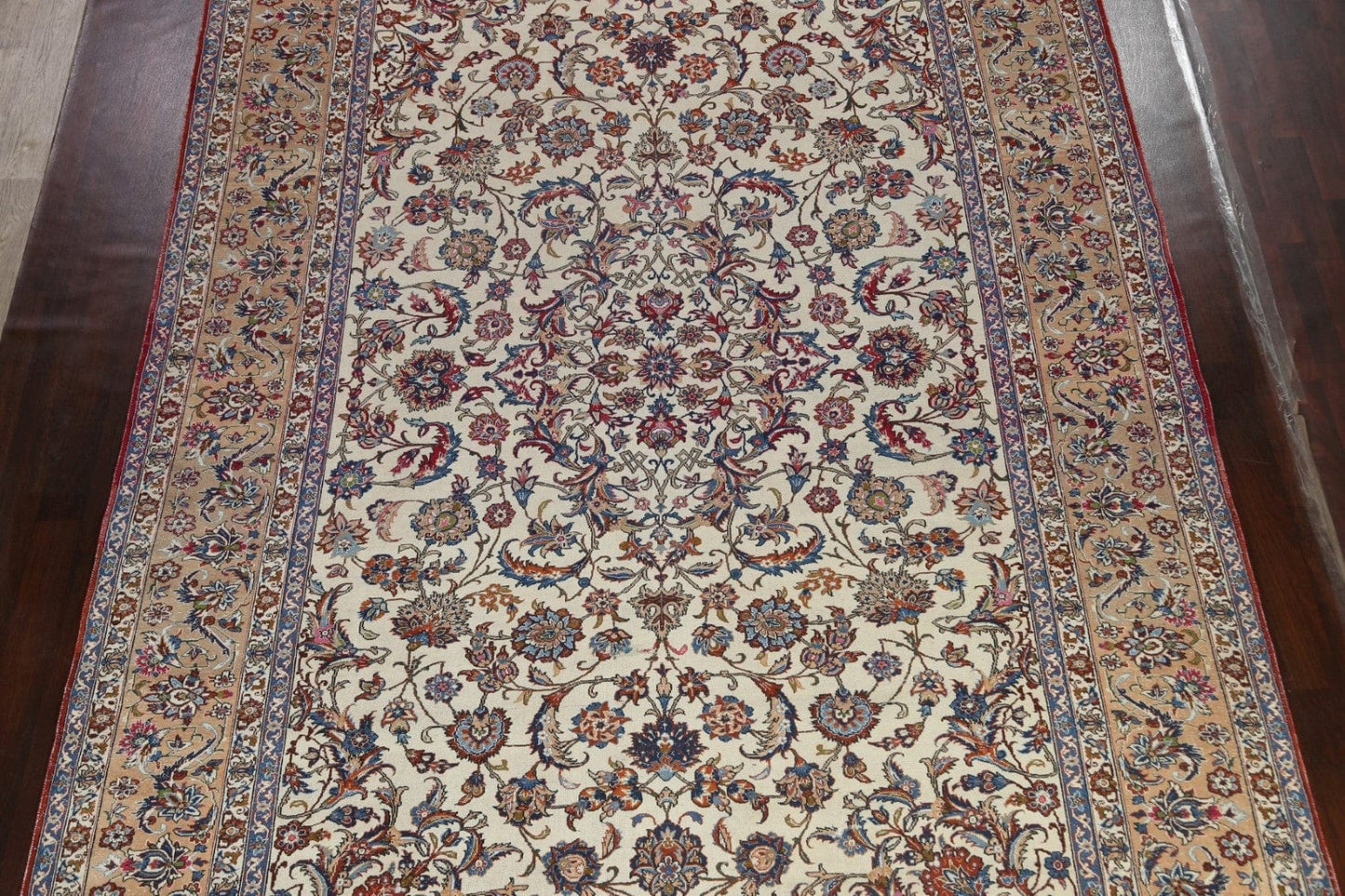 Antique Oversized Isfahan Persian Rug 10x17