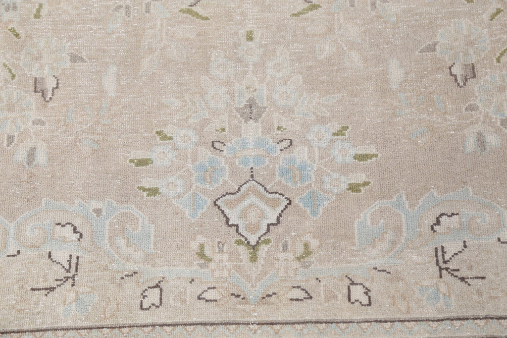 Muted Distressed Kerman Persian Area Rug 10x13