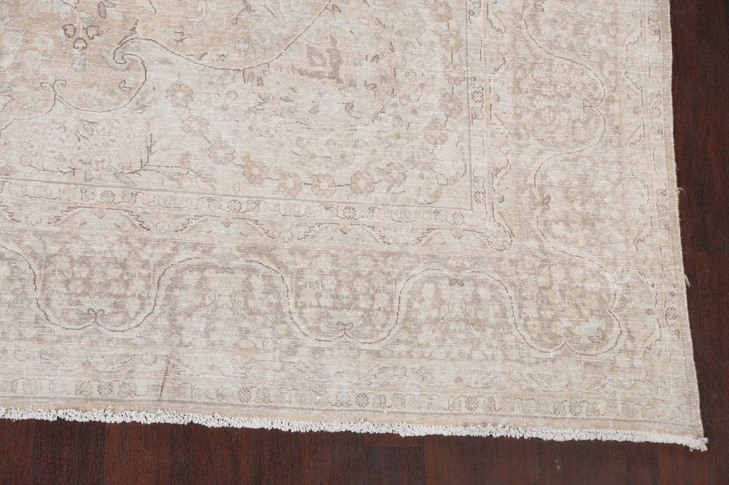 Muted Distressed Kerman Persian Area Rug 10x12