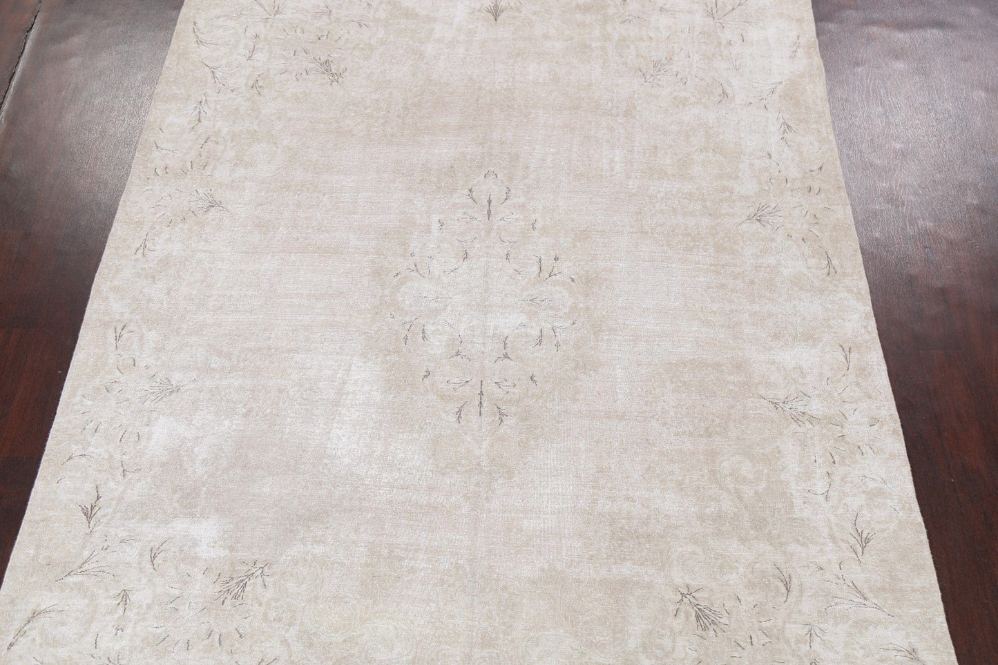 Muted Distressed Kerman Persian Area Rug 8x11