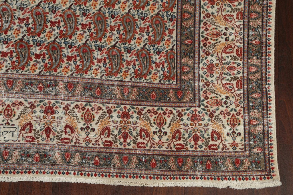 Distressed Kerman Persian Area Rug 7x10