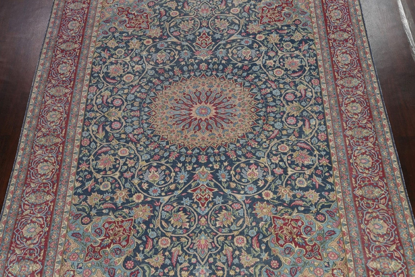 Antique Distressed Kerman Persian Area Rug 9x12