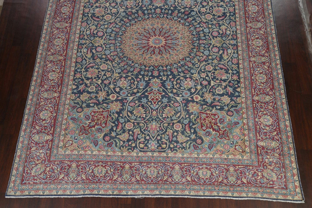 Antique Distressed Kerman Persian Area Rug 9x12