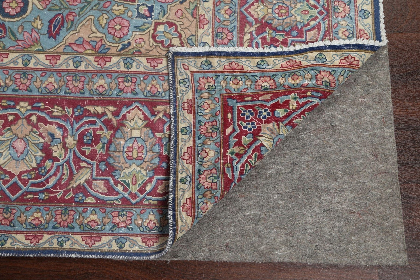 Antique Distressed Kerman Persian Area Rug 9x12