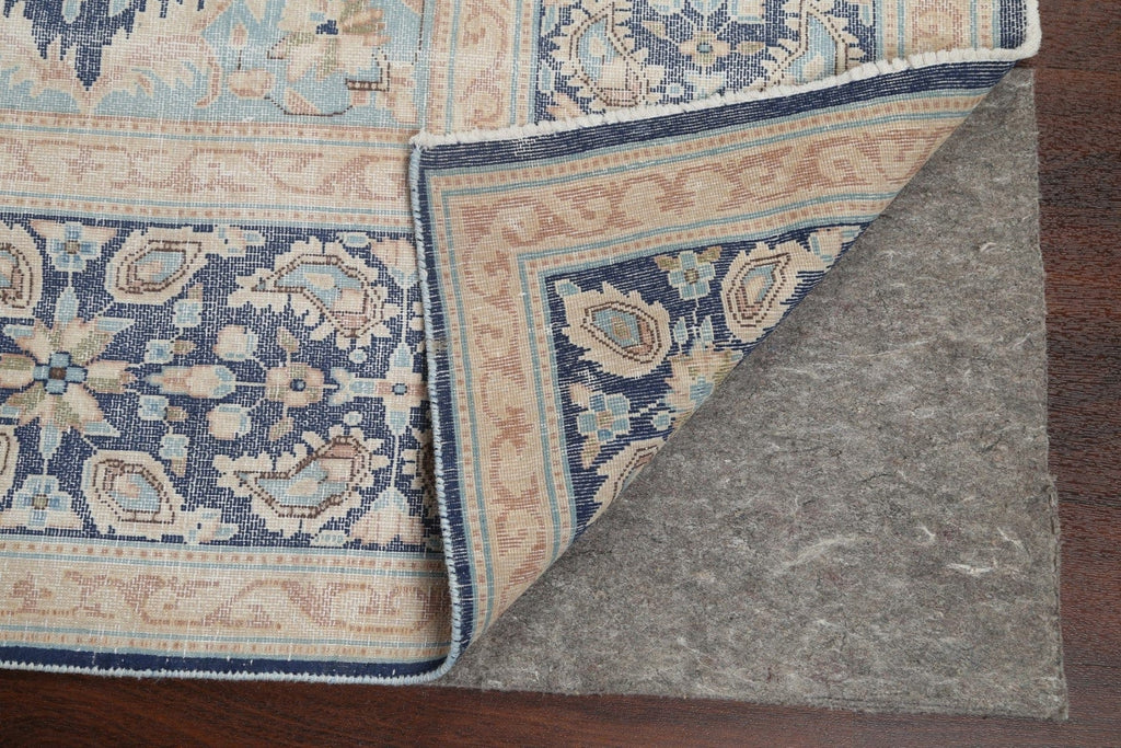 Muted Distressed Kerman Persian Area Rug 10x13